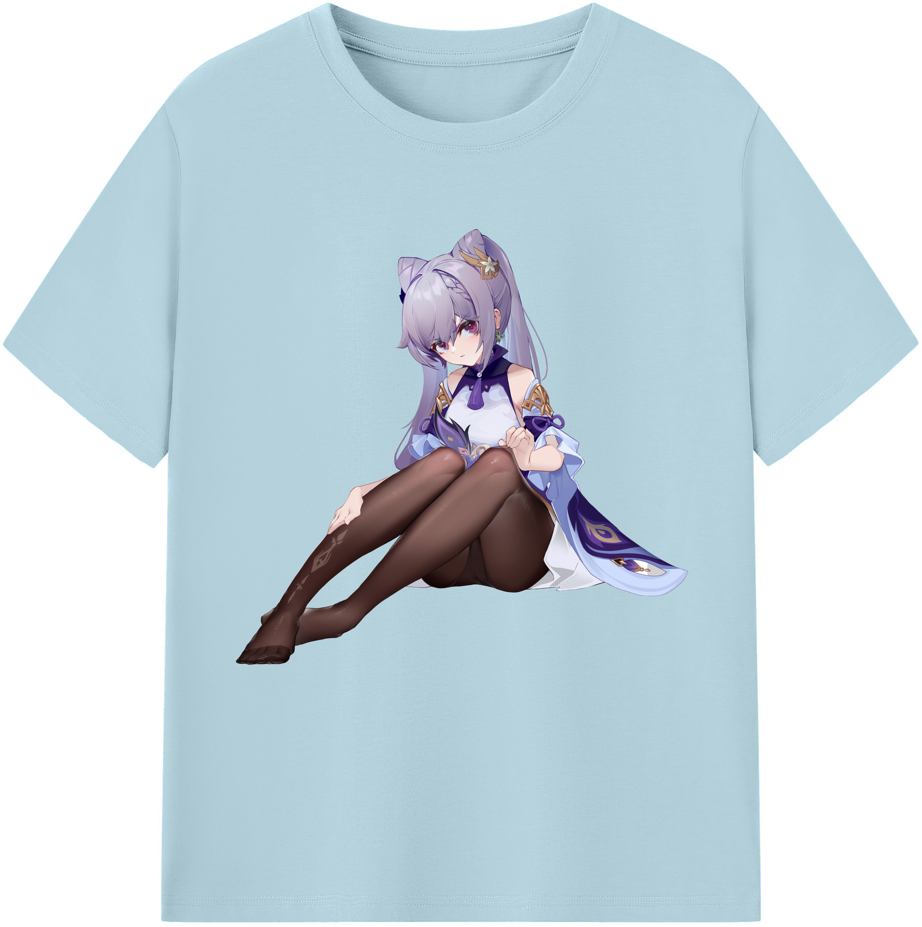げんし神 刻晴 こくせい genshin Kokusei 綿100％半袖Tシャツ（フロントプリント）